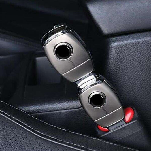 Car seat belt clip extender